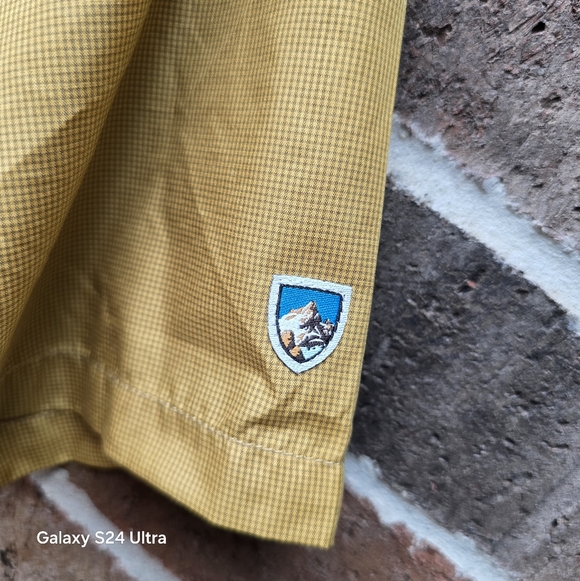 Kuhl Eluxer Yellow Button Up Men's Shirt - Picture 3 of 10